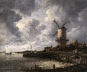 Jacob van Ruisdael The Windmill at Wijk bij Duurstede oil painting on canvas